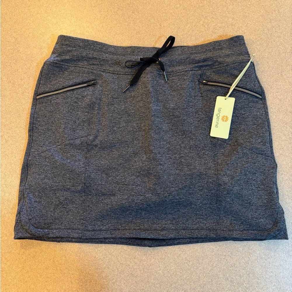 Tangerine Slate Gray Mini Skirt